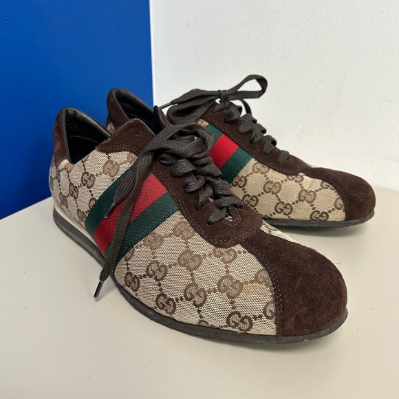 Gucci Cloth low trainers US 8 D Good condition Multicolour, Cloth - Picture 1 of 6